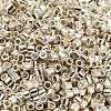 Electroplate Glass Seed Beads X-SEED-S042-01B-08-3