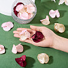 20Pcs 5 Style Silk Artificial Rose Flower Pendants PALLOY-TA00198-6