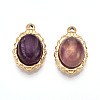 Natural Amethyst Pendants STAS-T064-61D-1