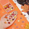 12 Style Olycraft Autumn Theme Alloy Enamel Pendants ENAM-OC0001-14-3
