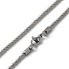 Non-Tarnish 304 Stainless Steel Link Chain Bracelets & Necklaces SJEW-F220-01A-P-2