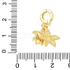 Brass Micro Pave Clear Cubic Zirconia Pendants KK-A263-01A-G-3