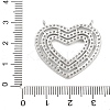 Brass Micro Pave Cubic Zirconia Pendants KK-P280-01P-3