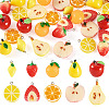 30Pcs 10 Styles Opaque Resin Pendants RESI-TA0005-60-2