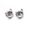 Tarnish Resistant 304 Stainless Steel Lobster Claw Clasps LS-STAS-H001-1