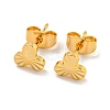 Brass Stud Earrings for Women KK-U006-02G-02-1