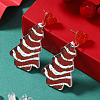 Festive Christmas Acrylic Stud Earrings for Holiday Season Celebration KD3160-4-1