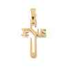 201 Stainless Steel Pendants STAS-R132-01G-06-1