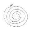 Non-Tarnish 304 Stainless Steel Boston Link Chain Necklaces LS-NJEW-I248-20P-2
