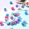 DIY Round Resin Beads and Acrylic Beads Jewelry Making Findings Kits DIY-FS0007-73-8