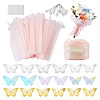 Wrinkled Wavy Polyester Flower Bouquets Wrapping Packaging FIND-TA0010-72A-2