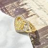 Virgin Mary Theme Clear Cubic Zirconia Finger Rings RJEW-G337-02G-06-3
