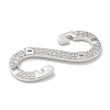 Rack Plating Brass Micro Pave Cubic Zirconia Pendants KK-L224-067P-2
