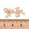 Brass Micro Pave Cubic Zirconia Charms KK-S389-03G-01-2