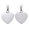Tarnish Resistant Fashionable 304 Stainless Steel Stamping Blank Tag Pendants STAS-J002B-01-2