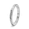 304 Stainless Steel Rotatable Finger Ring for Women Men PW-WG3B7F0-02-1
