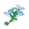 Acrylic Flower Pendants PALLOY-TA00252-5