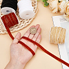 40 Yards 4 Colors Single Face Velvet Ribbon with 4Pcs Plastic Empty Spools SRIB-HY0001-09A-3