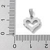 Ion Plating(IP) 304 Stainless Steel Micro Pave Cubic Zirconia Pendants STAS-Z107-04P-07-3