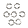 Tarnish Resistant 304 Stainless Steel Open Jump Rings X-STAS-Q186-02-4x0.7mm-1
