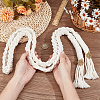 Macrame Cotton Cord Wrist Corsages for Wedding DIY-OC00004-3