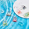 Goldfish Water Bag Resin Pendants DIY-SC0012-37-5