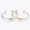 304 Stainless Steel Cuff Bangles BJEW-K197-47-1