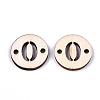 Unfinished Natural Poplar Wood Links Connectors WOOD-S045-138A-4