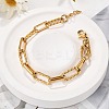 667 Stainless Steel(Grade 201 Equivalent) Chain Bracelets BJEW-P351-01A-G-1