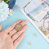 6Pcs Brass Micro Pave Grade AAA Cubic Zirconia Charms ZIRC-BBC0001-72-3