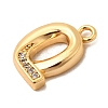 Brass Micro Pave Cubic Zirconia Charms KK-C117-12G-Q-2