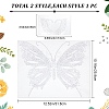 2 Sheets 2 Style  Glitter Hotfix Rhinestone DIY-GF0006-60-2