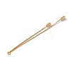 Brass Micro Pave Clear Cubic Zirconia Big Pendants KK-G510-07G-2