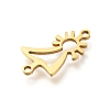 201 Stainless Steel Laser Cut Connector Charms STAS-R132-11G-2
