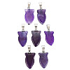 Natural Banded Agate/Striped Agate Pendants G-N326-128-A02-1