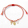 Religion Brass & Natural Shell Charm Bracelets LS-KR4902-10-2
