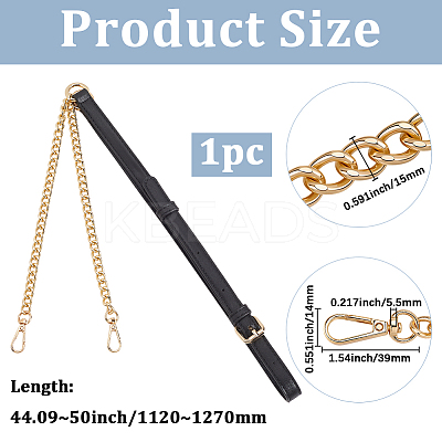 1Pc Imitation Leather Crossbody Purse Straps FIND-BBC0004-47A-1