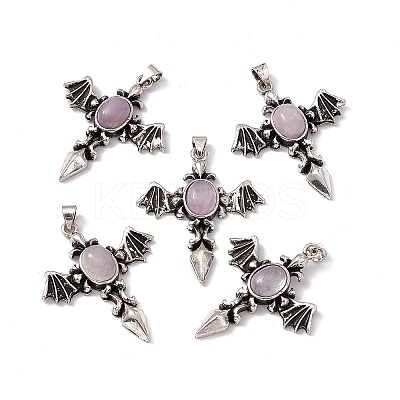 Natural Charoite Pendants KK-A173-05AS-08-1