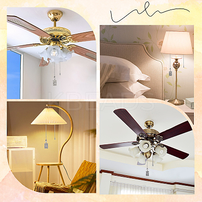Tibetan Style Alloy Ceiling Fan Pull Chain Extenders AJEW-AB00125-1