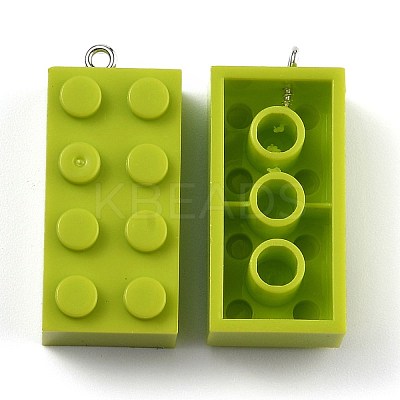 Opaque Acrylic Pendants MACR-B0001-02B-1