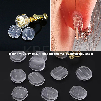 120Pcs Comfort Silicone Earring Pads KY-SP0001-68-1