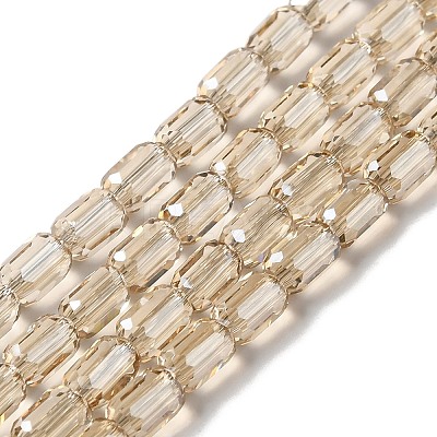 Electroplate Glass Beads Strands EGLA-D031-01-17-1