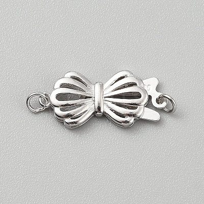 925 Sterling Silver Box Clasps STER-WH0004-062P-1