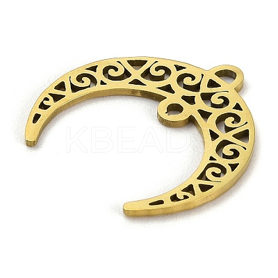 201 Stainless Steel Hollow Connector Charms X-STAS-E200-07G-1