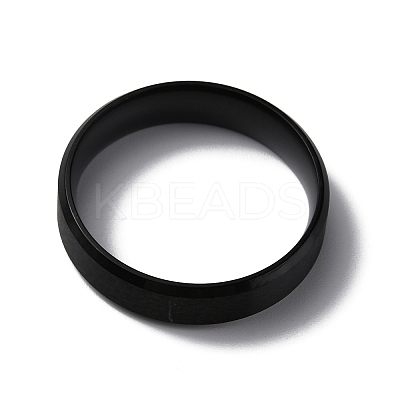 PVD Vacuum Plating Matte Style 304 Stainless Steel Wide Band Finger Rings for Women Men LS-RJEW-WH0009-14G-EB-1