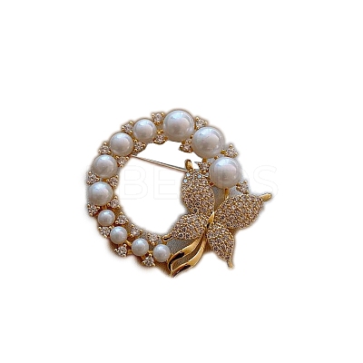 Alloy Rhinestone Brooch LS-PW-WG78135-01-1
