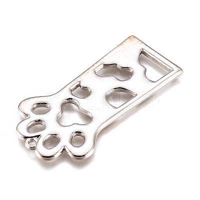 Alloy Open Back Bezel Pendants PALLOY-M184-01P-RS-1