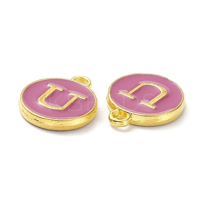Golden Plated Alloy Enamel Charms ENAM-XCP0001-13U-1