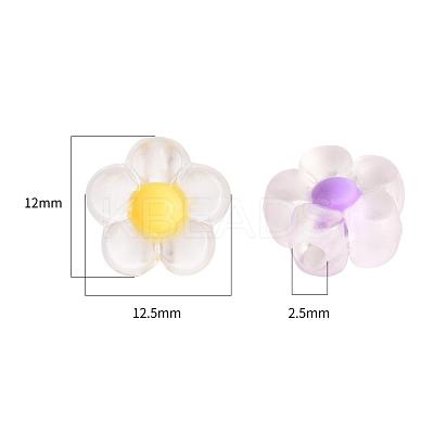 60pcs 6 Colors Transparent Acrylic Beads TACR-CC0001-01-1