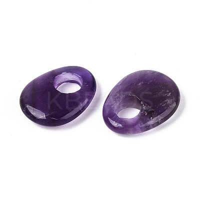 Natural Amethyst Pendants G-T144-09E-1